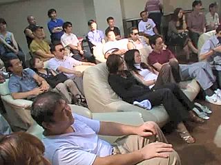 Dog fuck asian girl before viewers